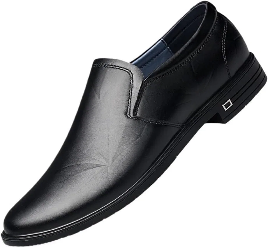 Лоферы кожаные мужские, Slip-On, Black UOPYNE