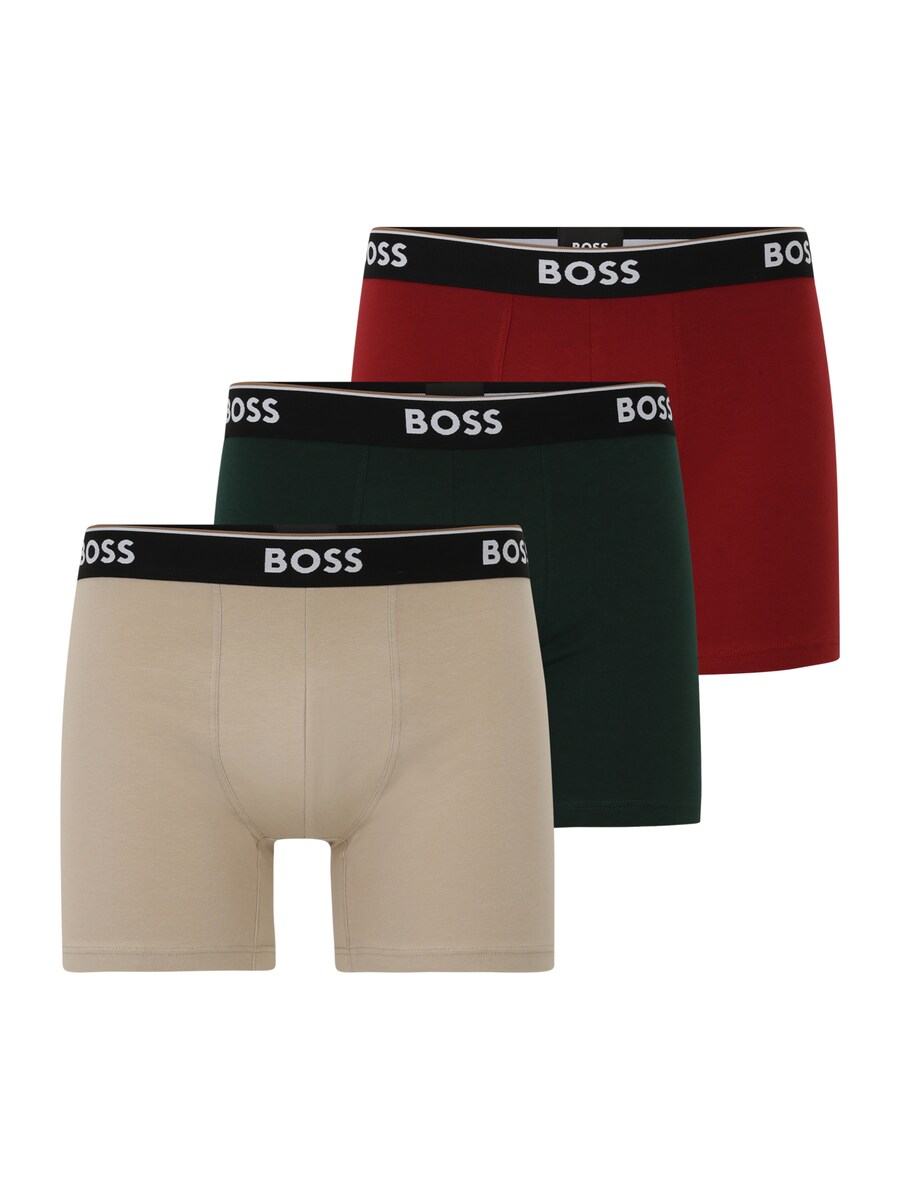 

Боксеры BOSS Boxer shorts Power, бежевый/темно-зеленый/красный