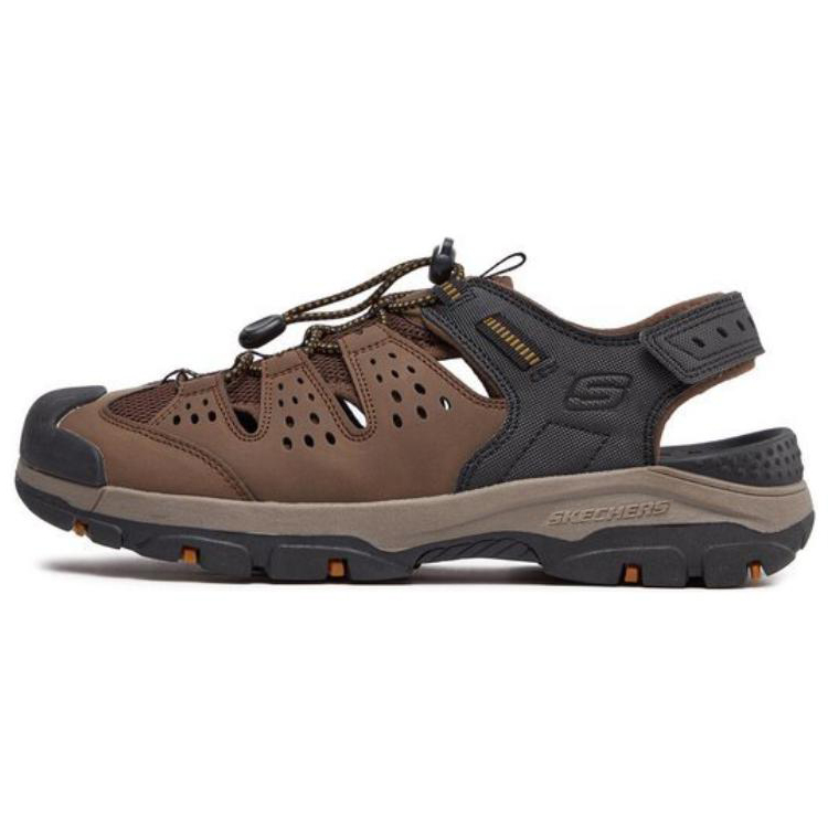 

Skechers Антискользящие износостойкие речные треккинговые туфли мужские коричневый черный - коричневый/черный, цвет Brown/Black