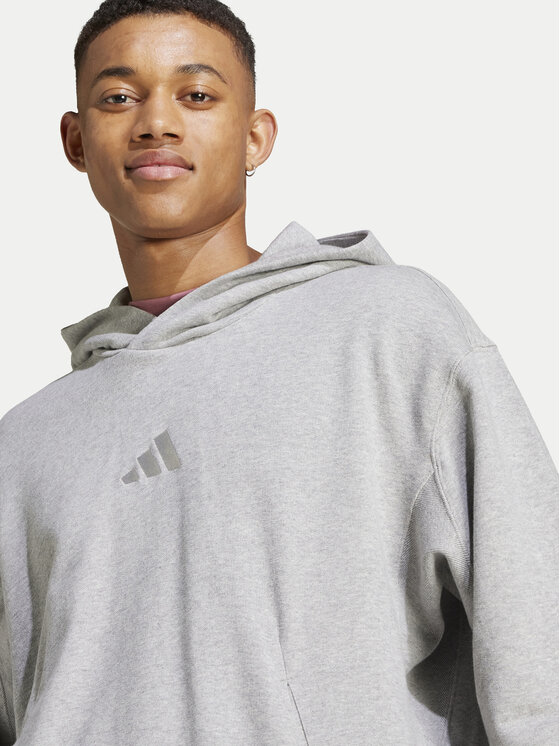 Свитшот loose fit ALL SZN French Terry IY4155 Adidas, серый — фото 4
