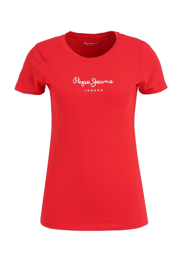 

Футболка с круглым вырезом New Virginia Pepe Jeans, красный