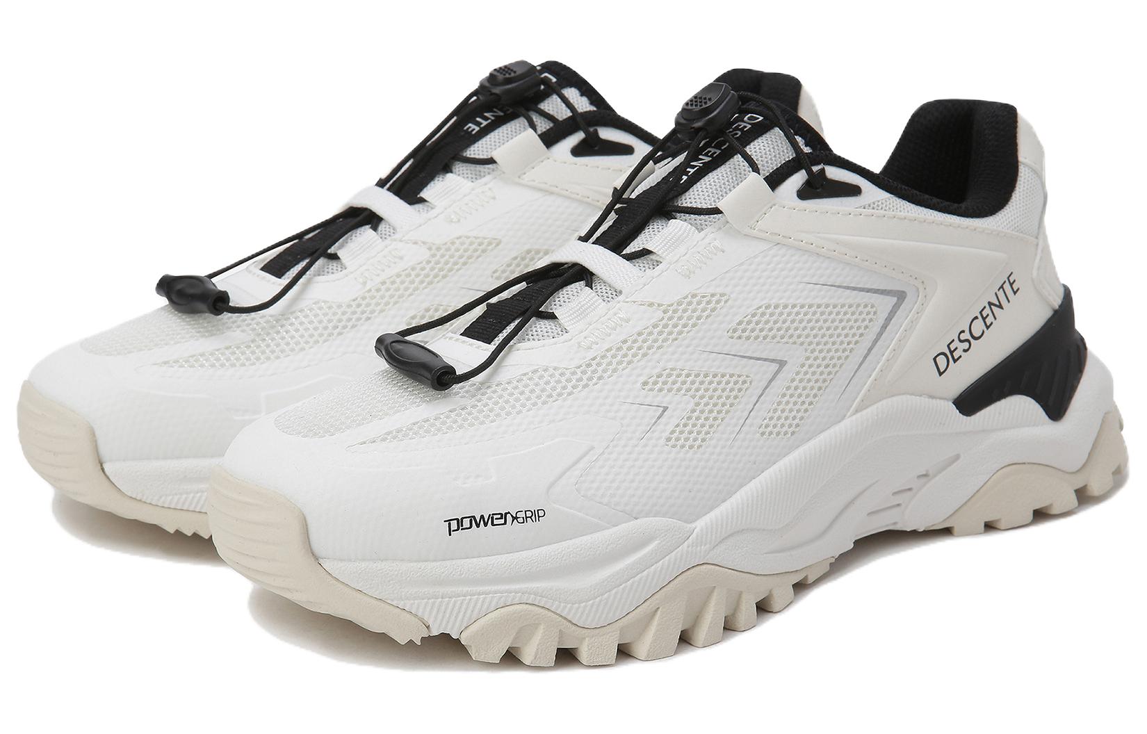 DESCENTE Blackcomb V2 Cushioning, износостойкие низкие повседневные кроссовки Unisex белые черные — фото 4