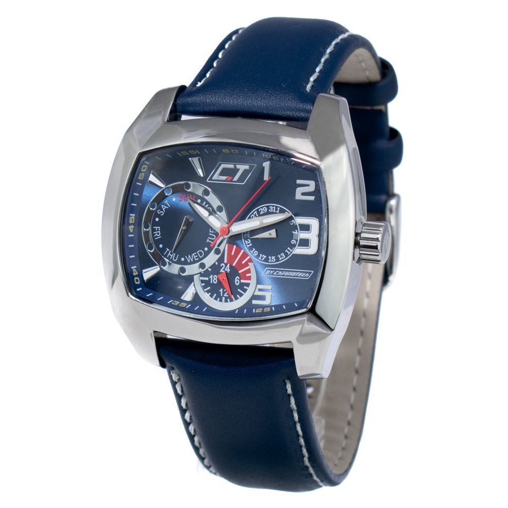 

Мужские часы Chronotech Leather, синий