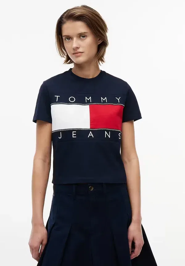 Футболка принтованная Tommy Hilfiger Dw0Dw22818, тёмно-синий