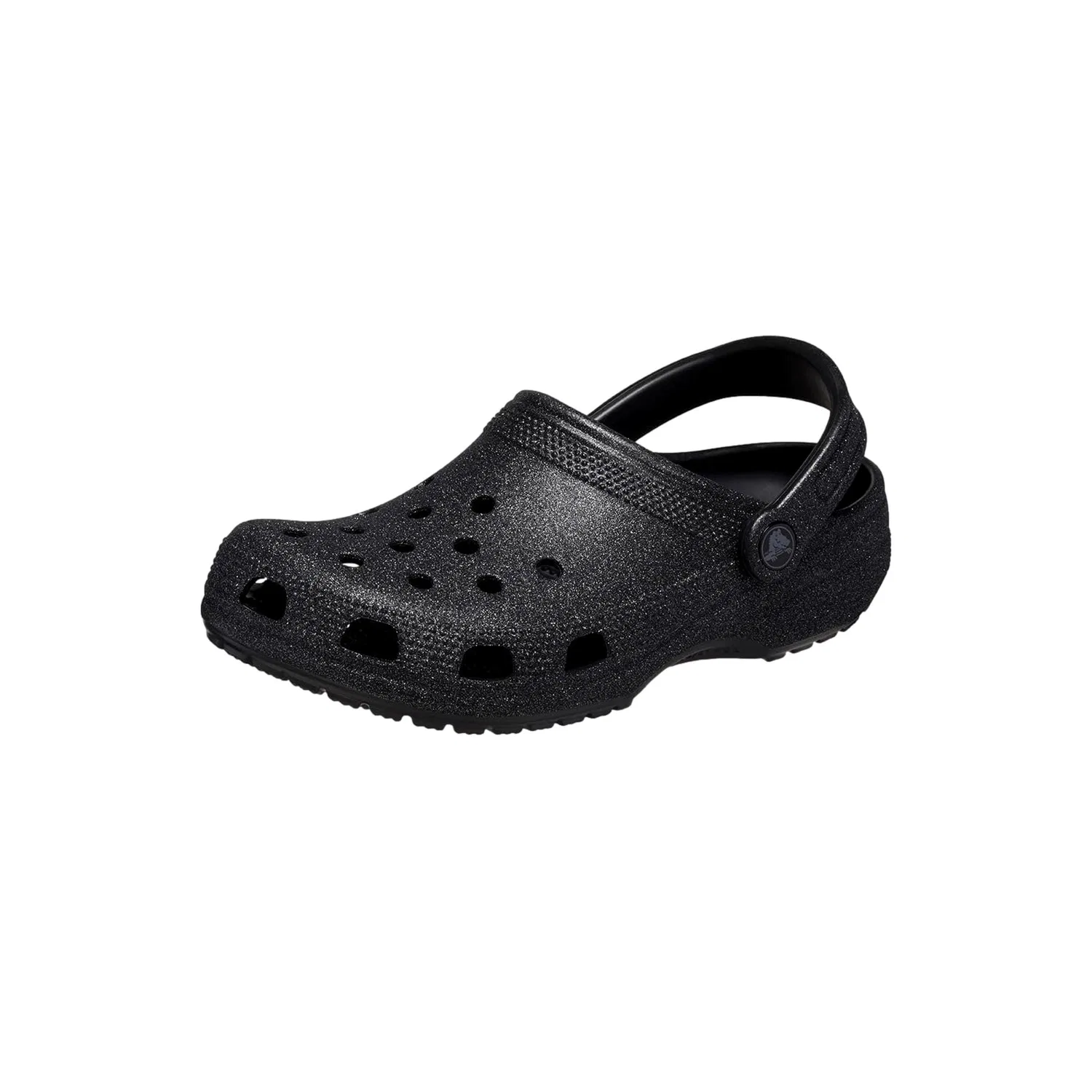 Классические сабо Crocs - черные с блестками, модель 205942-0WH, мужские — фото 3