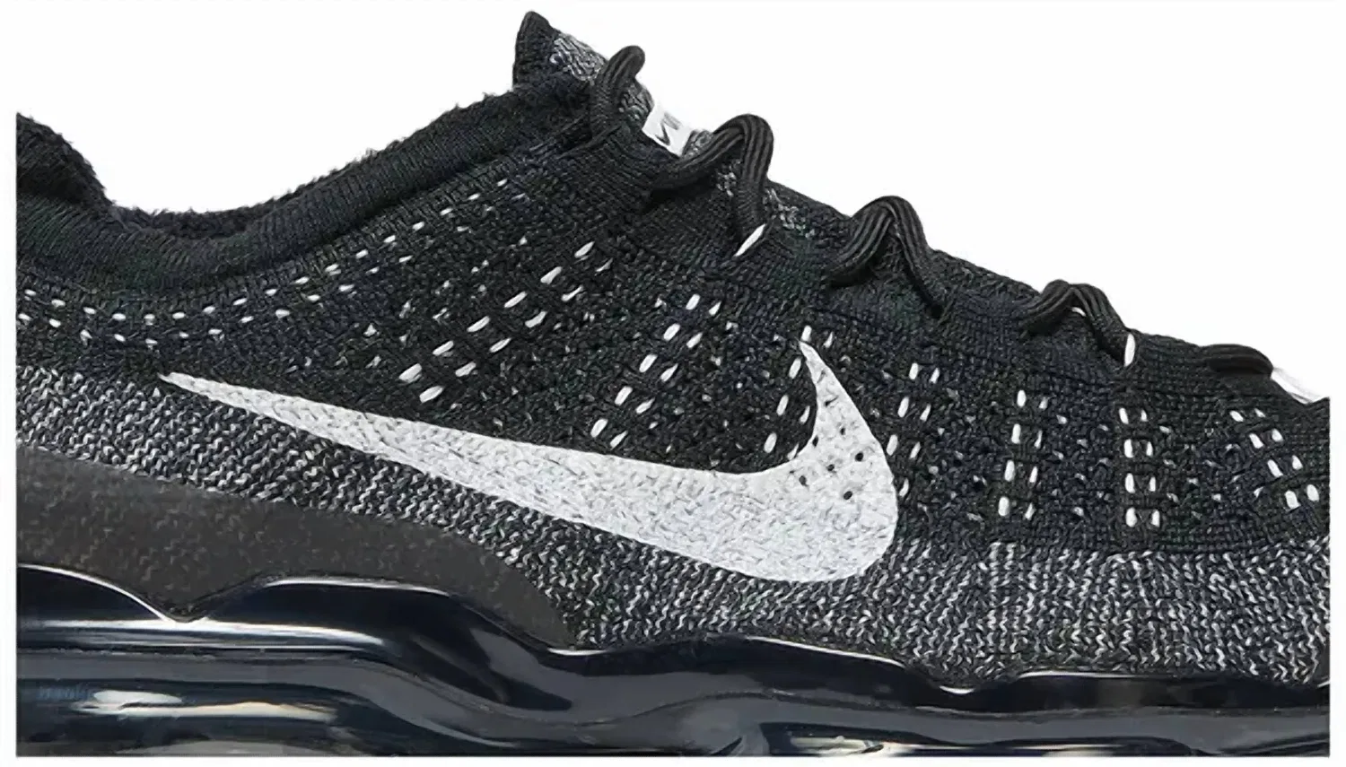 Nike Мужские кроссовки Air Vapormax 2023 Flyknit в черно-белом цвете — фото 2