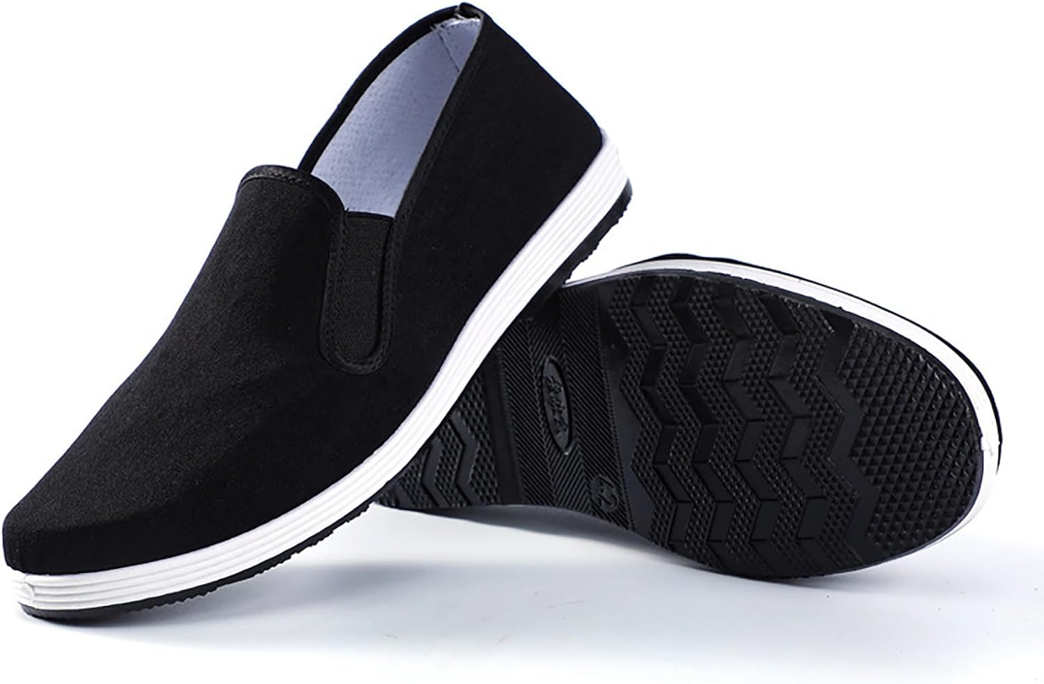 

Китайские туфли Кунг-Фу, туфли Тай-Чи для мужчин, традиционные старые пекинские тапочки, унисекс тапочки для боевых искусств с резиновой противоскользящей подошвой, черные Ooyaya