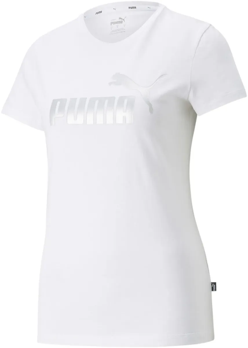 

ФУТБОЛКА PUMA "ESS+ МЕТАЛЛИЧЕСКАЯ ФУТБОЛКА С ЛОГОТИПОМ", серебристый