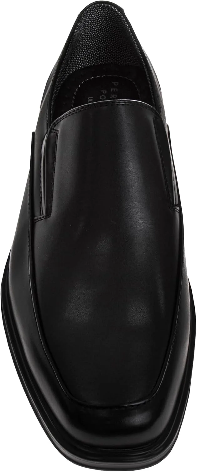 Мужские элегантные черные кожаные формальные туфли Perry Ellis, классические туфли оксфорд и дерби для взрослых, черный/коричневый — фото 2