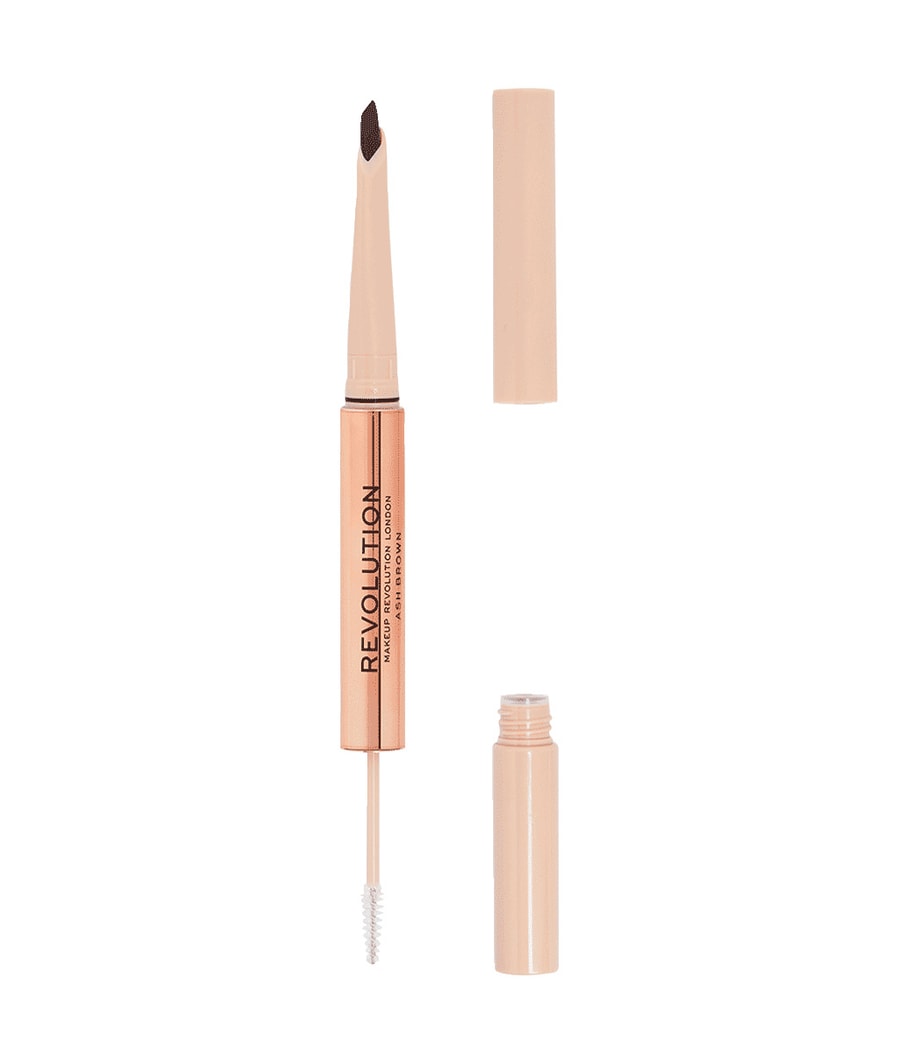

Карандаш для бровей REVOLUTION Fluffy Brow Filter Duo, Ash Brown, 1 ml