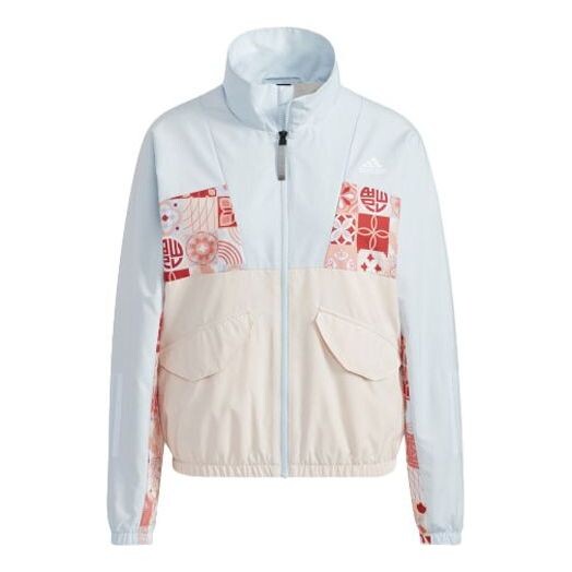 

Куртка cny tracktop colorblock спортивная куртка голубая Adidas, голубой