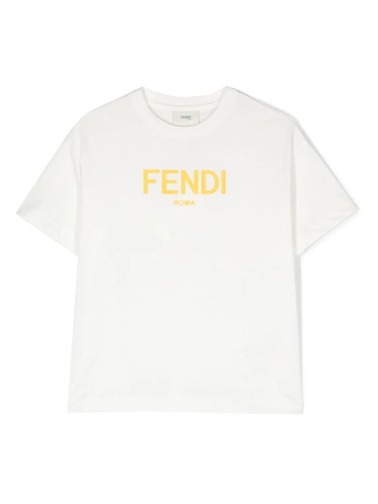 

Футболка с логотипом Fendi Kids, белый