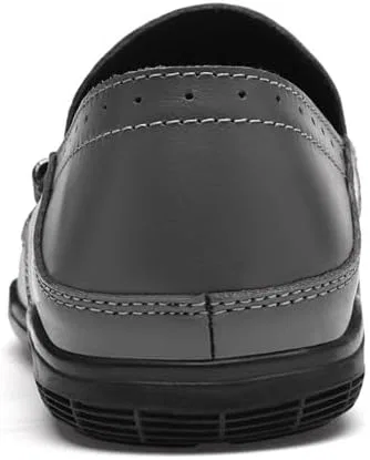 Лоферы кожаные Loafers, серый SayfuR — фото 4