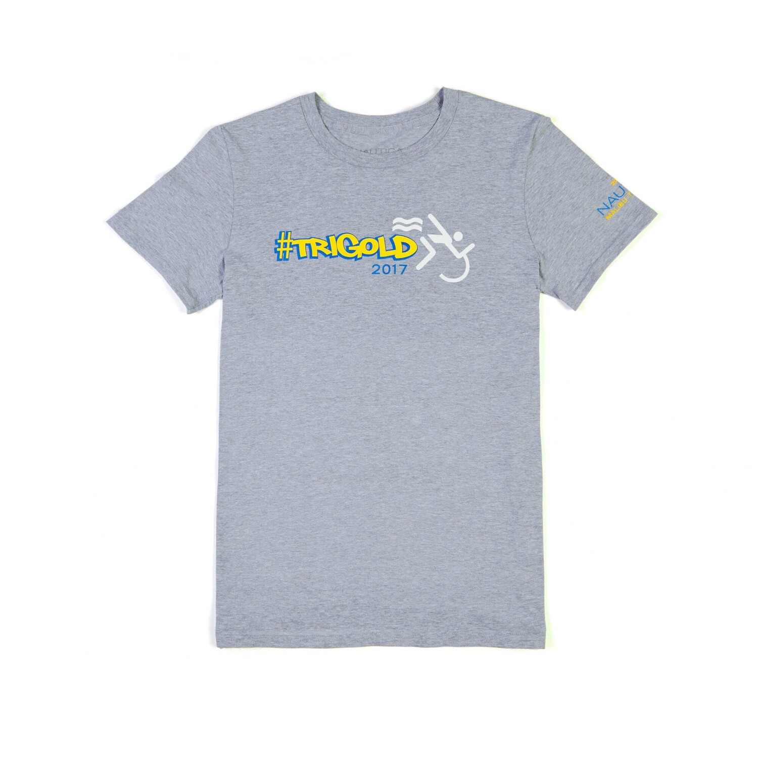 

Мужская футболка Nautica Nautica Malibu Triathlon #TriGold, цвет Grey Heather