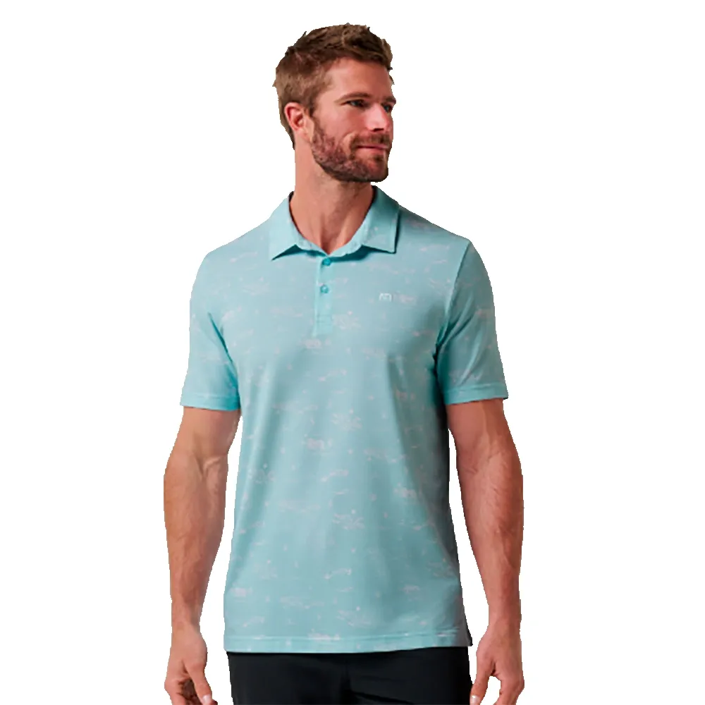 

Поло с коротким рукавом Travis Mathew Featherweight City, синий