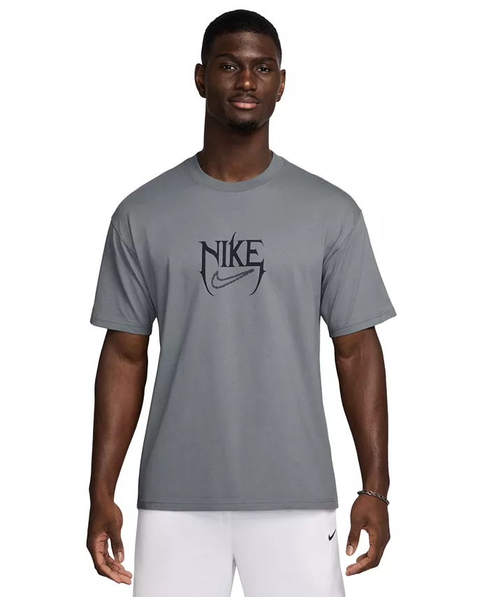 

Мужская баскетбольная футболка Max 90 Logo Nike, серый