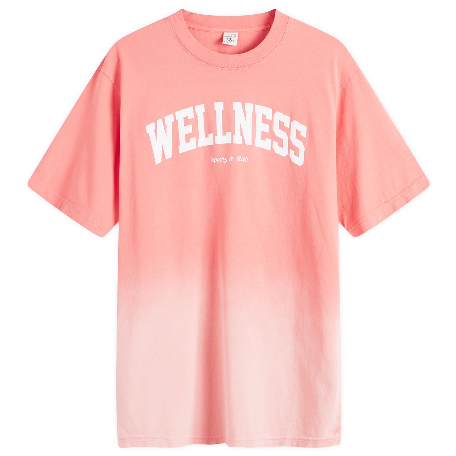 

Футболка Sporty & Rich Wellness Ivy T-Shirt, цвет Dip Dye Pink