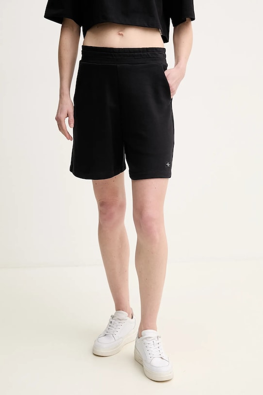 

Хлопковые шорты Calvin Klein Jeans, черный