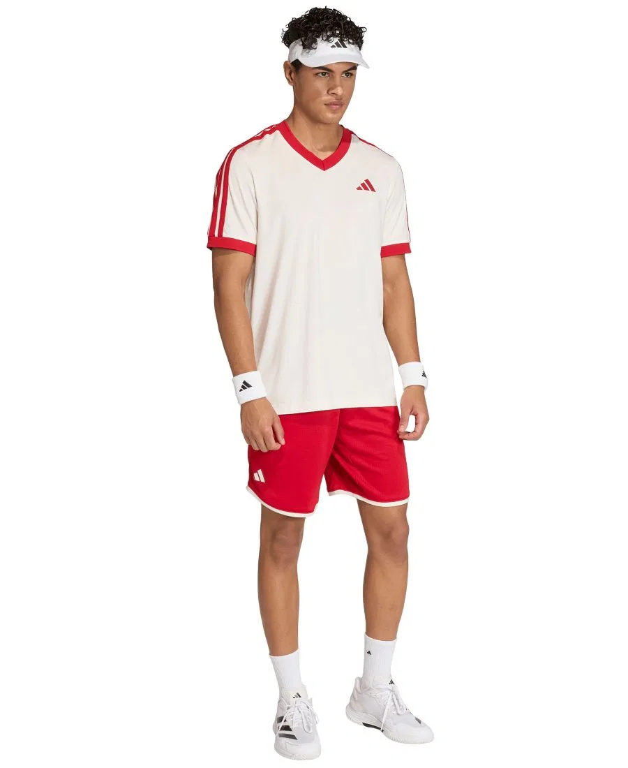 Мужские классические теннисные шорты Adidas, красный — фото 2
