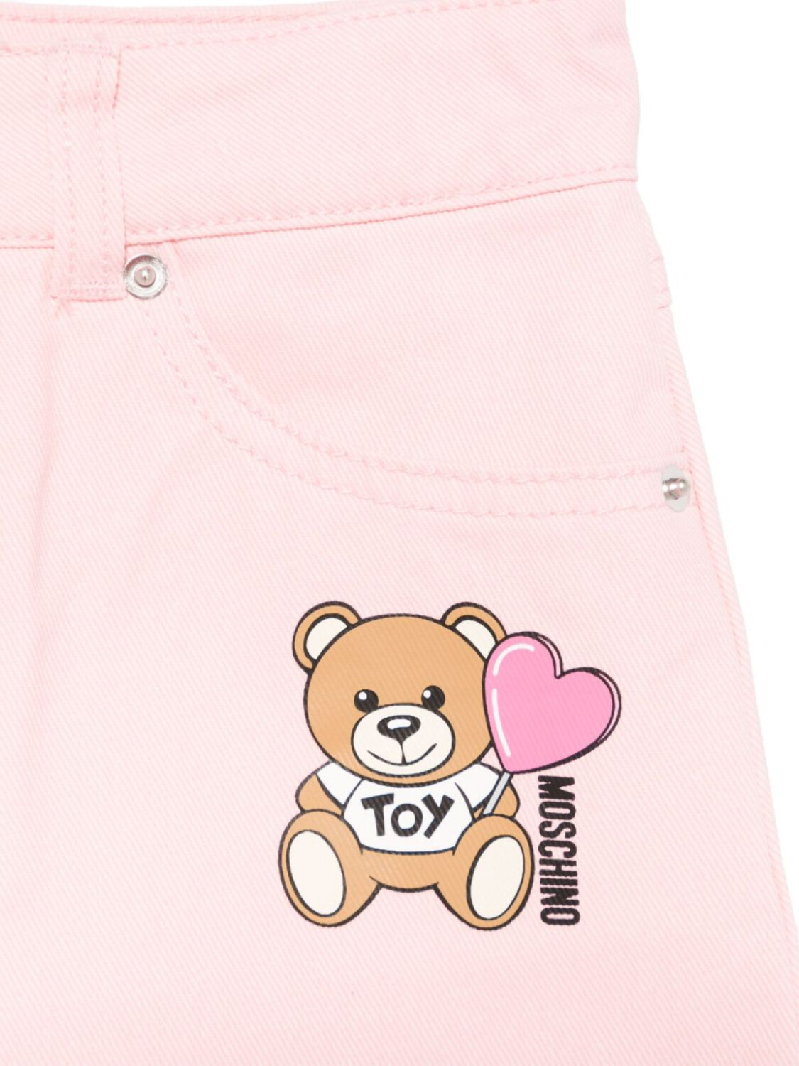 Moschino Kids юбка Teddy Bear, розовый — фото 3