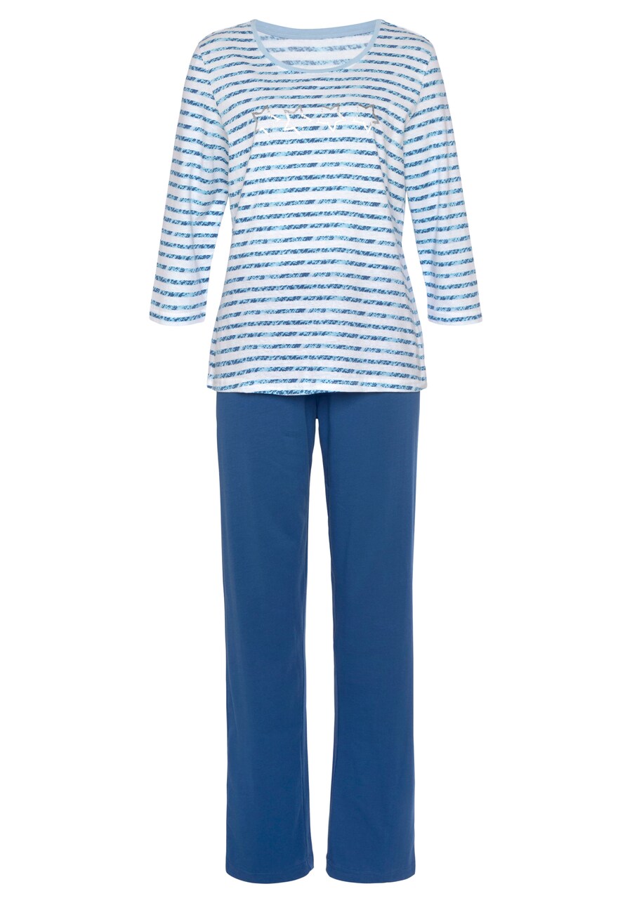 

Пижама VIVANCE Dreams, Gentian/mottled blue