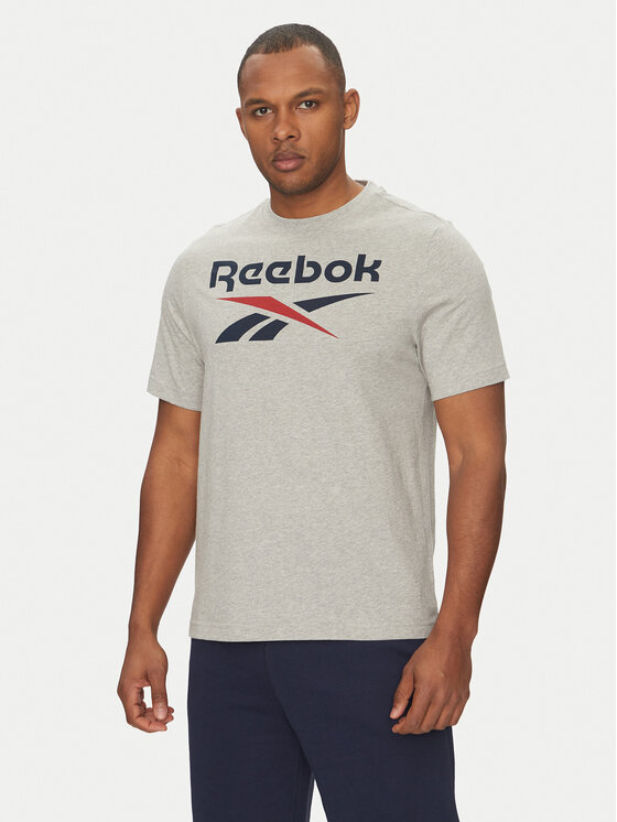 

Футболка обычного кроя 100217137 Reebok, серый