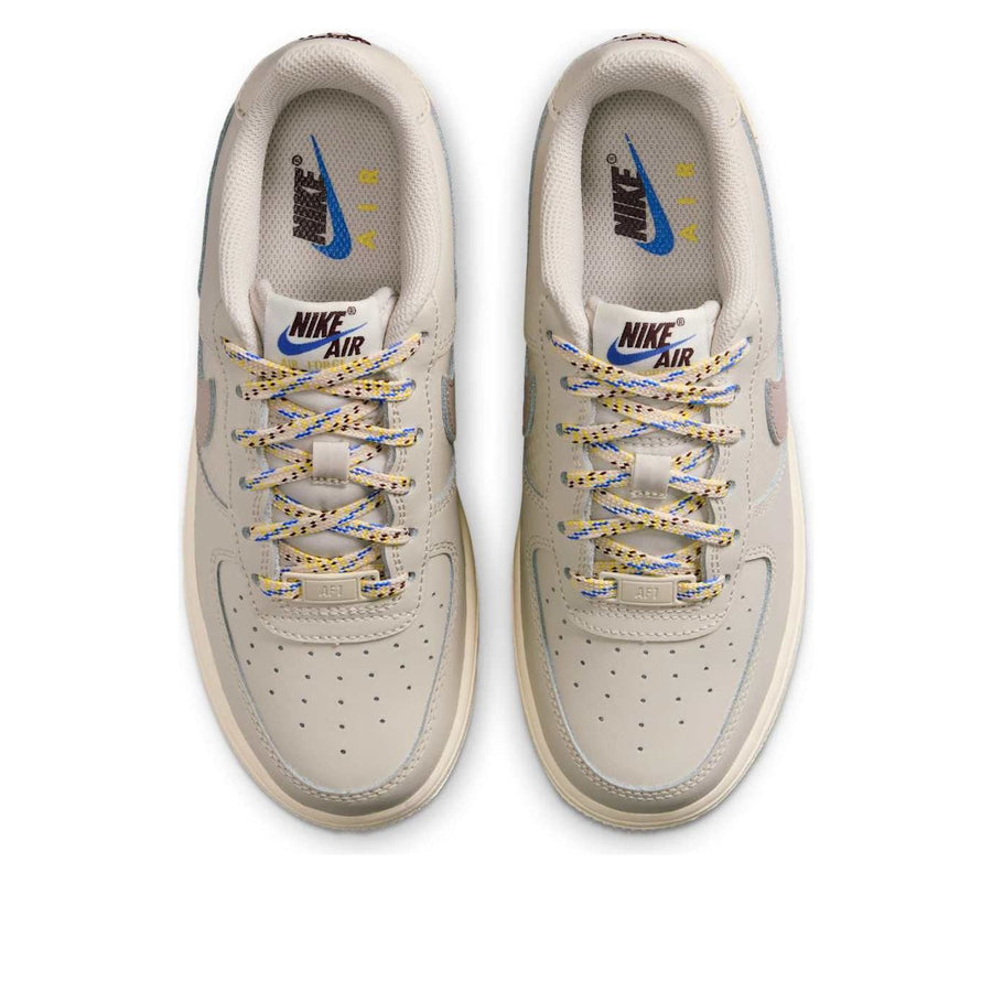 Кроссовки (GS) Nike Air Force 1 LV8 1 'Light Orewood Brown Burgundy Crush', бежевый — фото 4