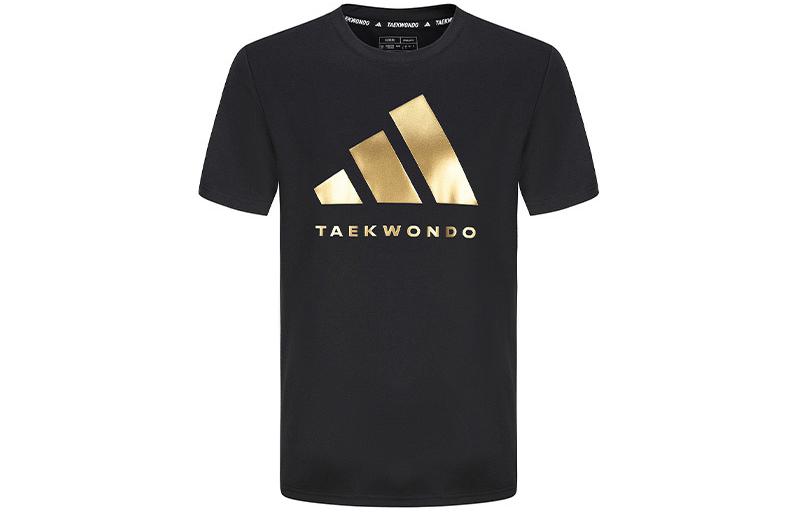 

Adidas Футболка унисекс, черно-золотая