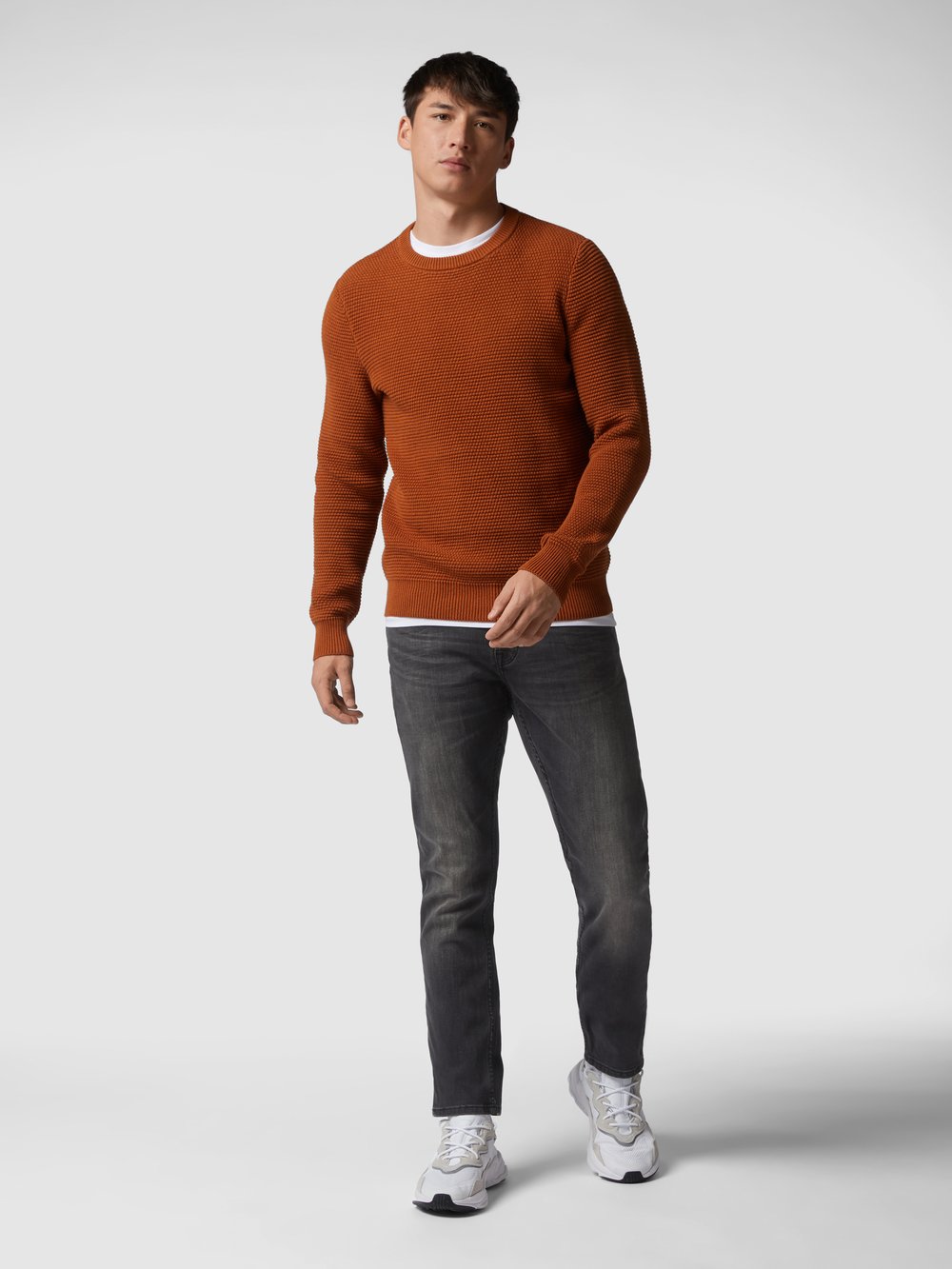 

Джинсы Slim Fit с эффектом потертости Only & Sons, черный