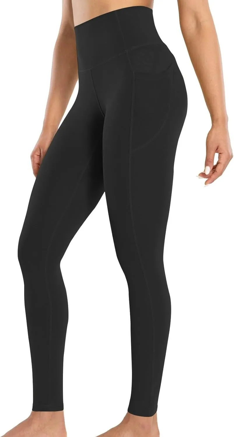 

Женские леггинсы для тренировок с карманами, high waist, мягкие