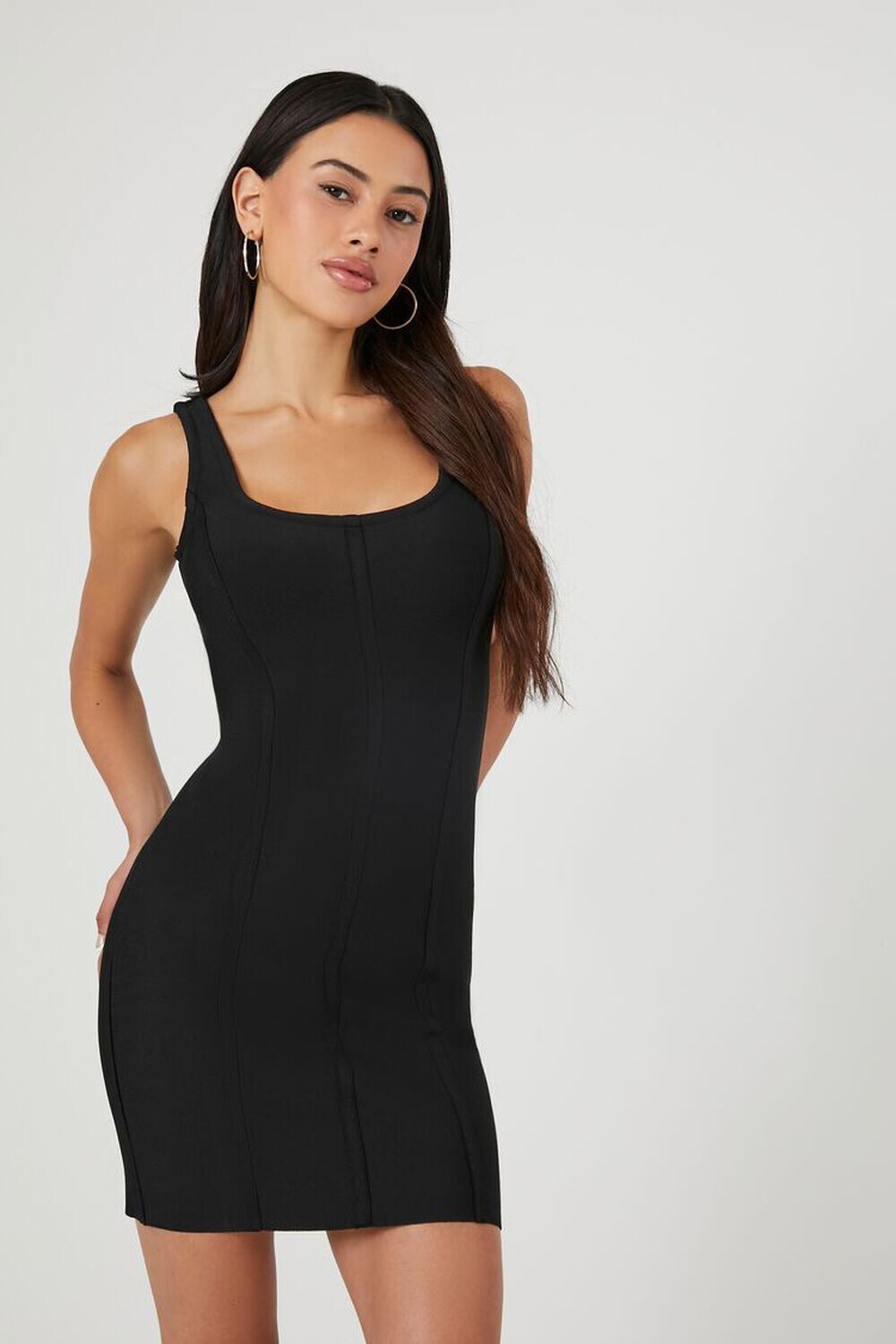 

Бандажное мини-платье Forever 21, черный