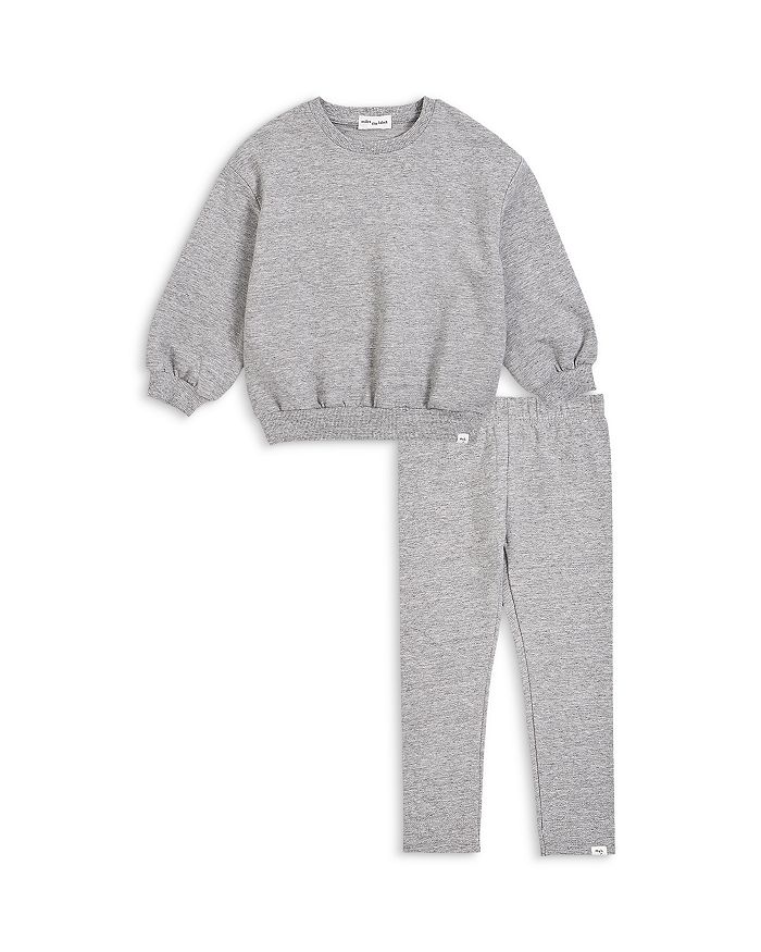 

Комплект из толстовки и брюк для бега для девочек - Baby Miles The Label, серый