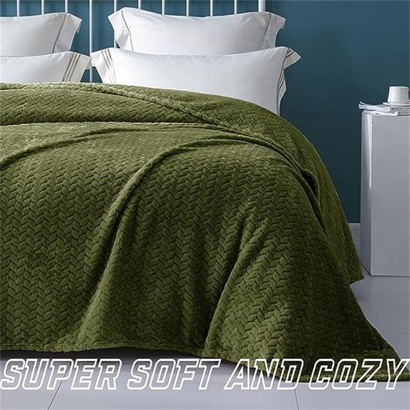 

Одеяло фланелевое King Bed Bath & Beyond, оливковый