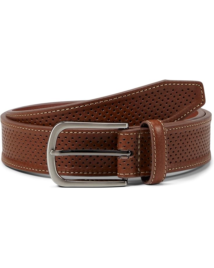 

Ремень Johnston & Murphy Perfed Leather Belt, желто-коричневый