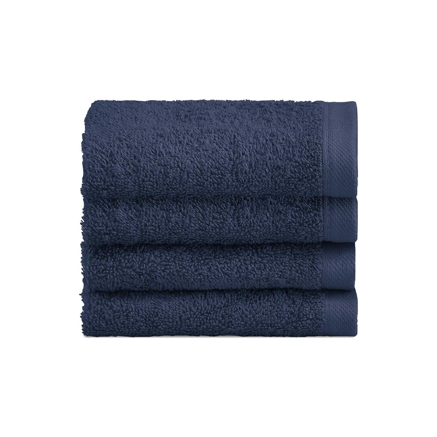 

Набор из 4 простых хлопчатобумажных полотенец - жемчужный Lisola Basic, цвет Positano