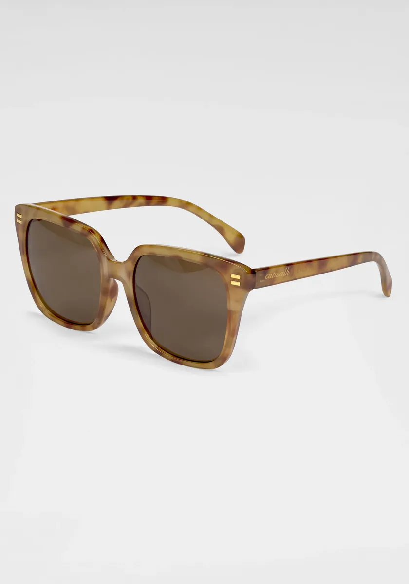 

Солнцезащитные очки для подиума, солнцезащитные очки в стиле ретро Catwalk Eyewear, коричневый