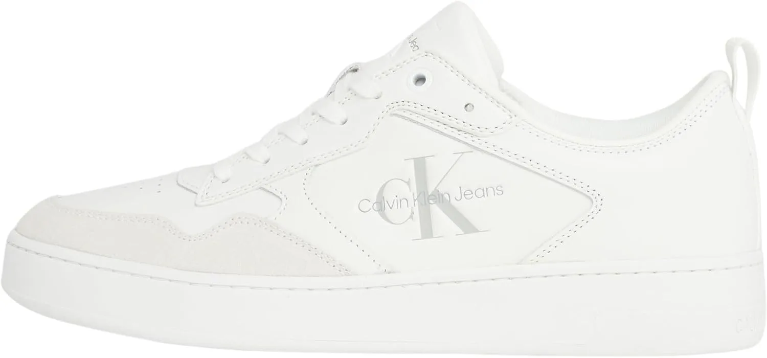 Мужские кожаные кроссовки Calvin Klein Jeans Cupsole Low, белый