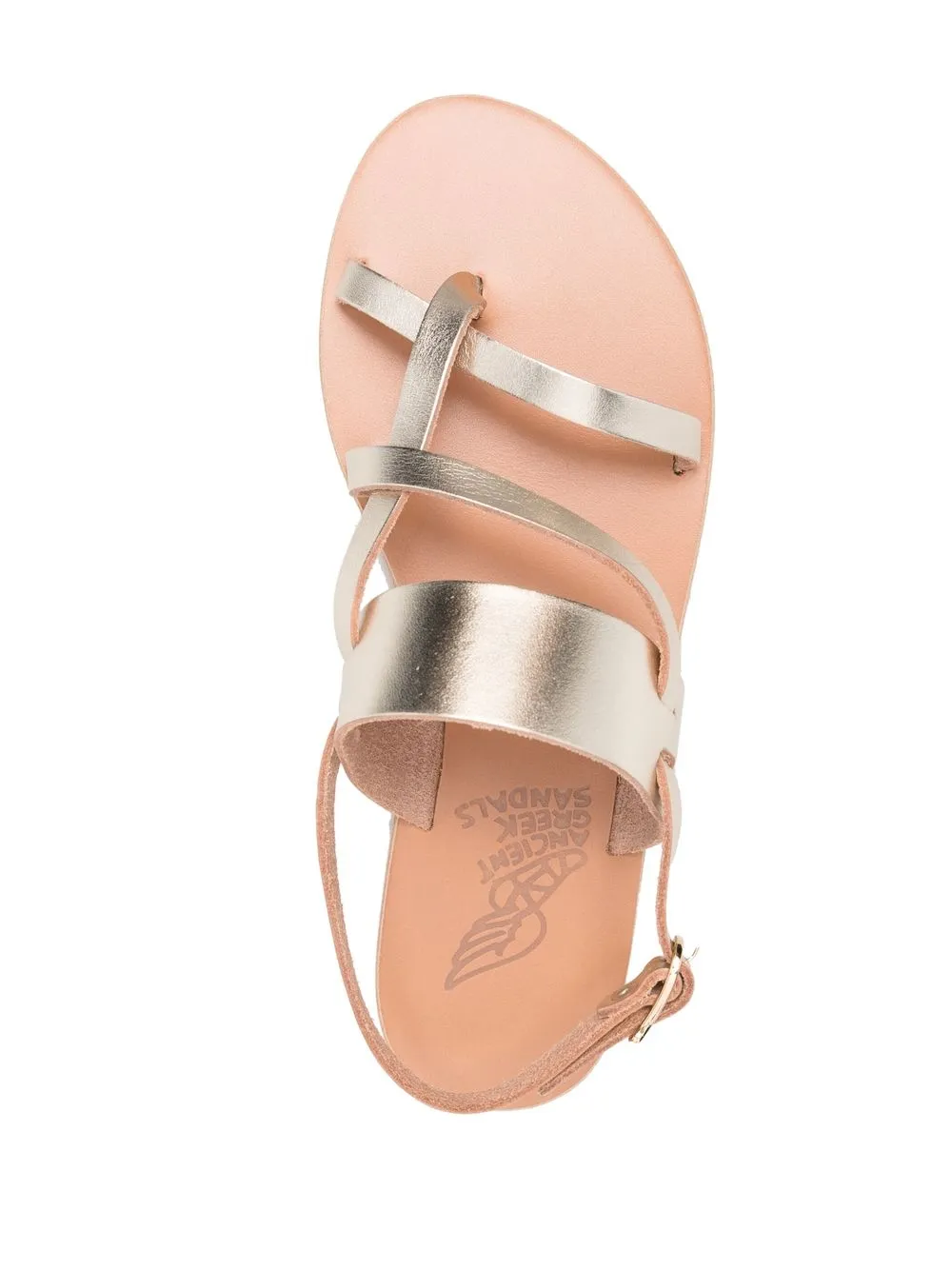 Сандалии Alethea с эффектом металлик Ancient Greek Sandals, золотой — фото 4