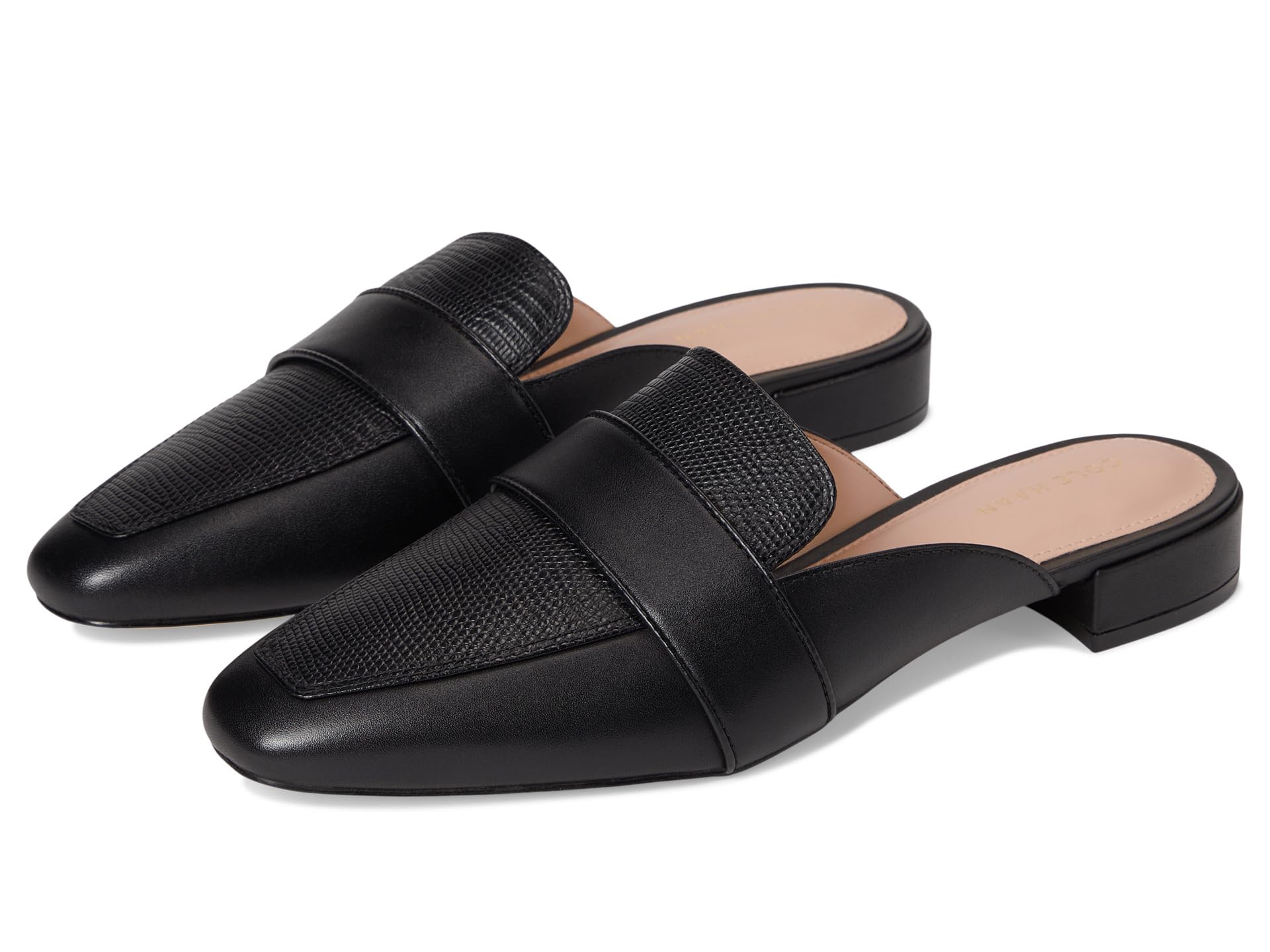 Мюли Cole Haan Pasha Mules, цвет Black Leather/Lizard
