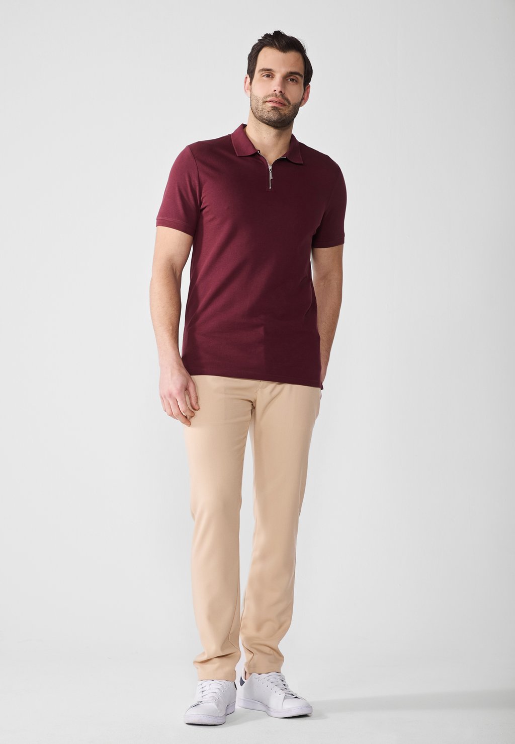 

Рубашка поло 2 PACK Pier One by Zalando, бургундия
