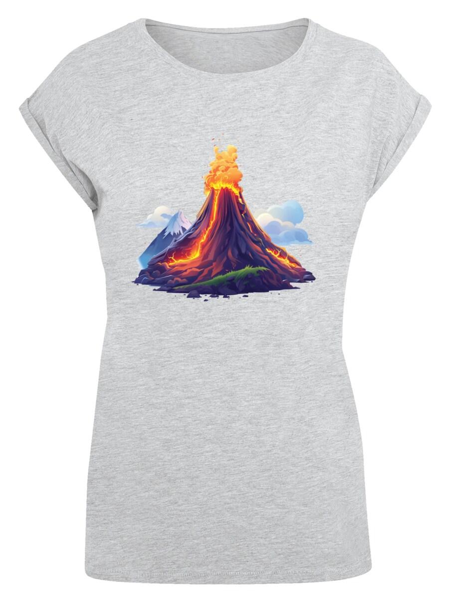 

Рубашка F4NT4STIC Vulkanausbruch, пятнистый серый