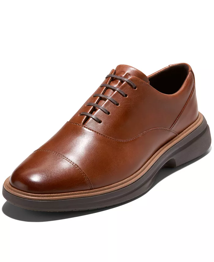 Мужские оригинальные оксфорды Grand Cityspectre с мыском Cole Haan, коричневый — фото 4