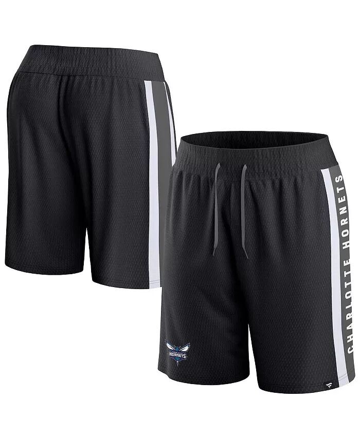 

Мужские черные шорты Charlotte Hornets Referee Iconic Mesh Fanatics