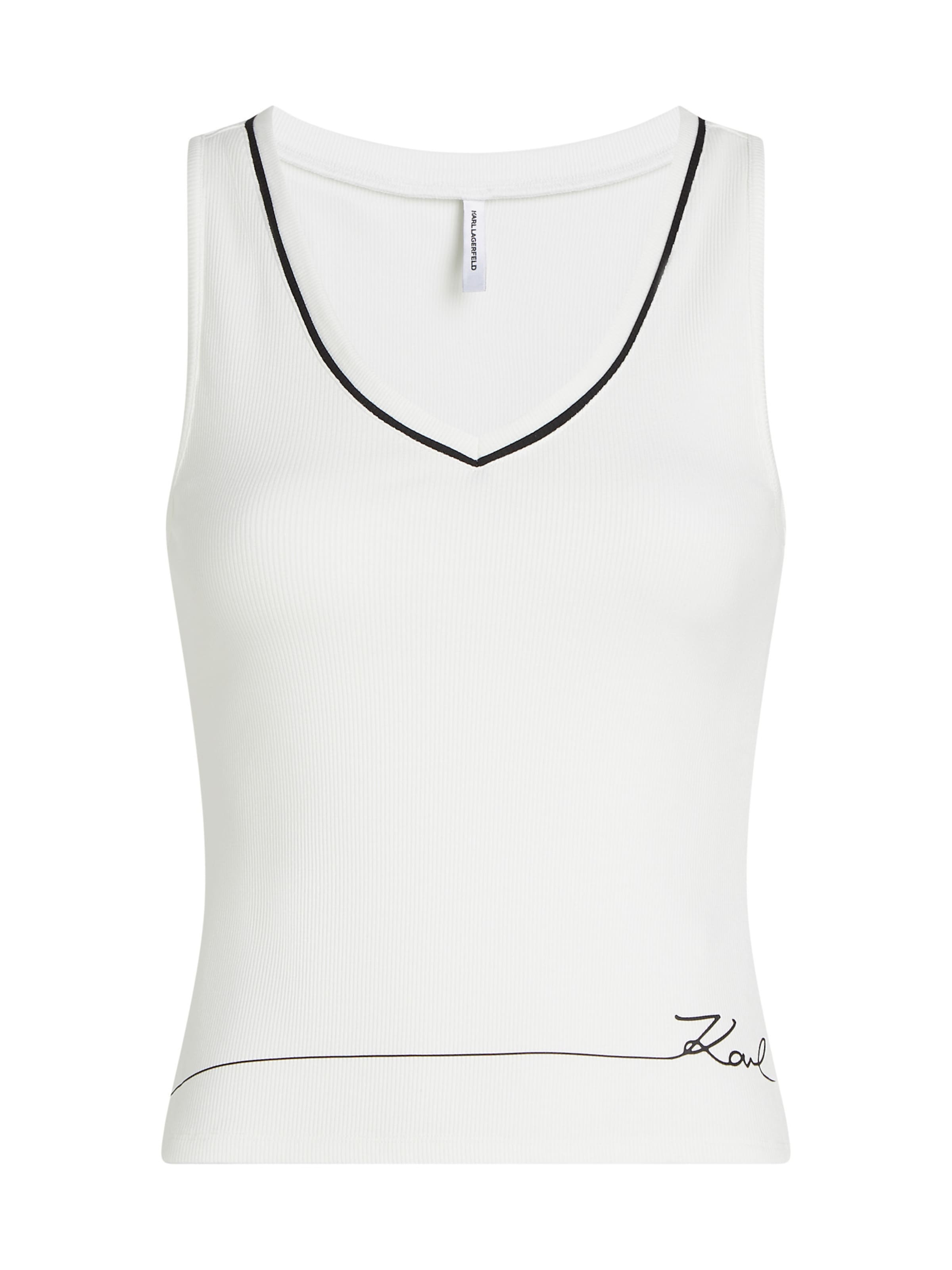 

Karl Lagerfeld Топ белого цвета