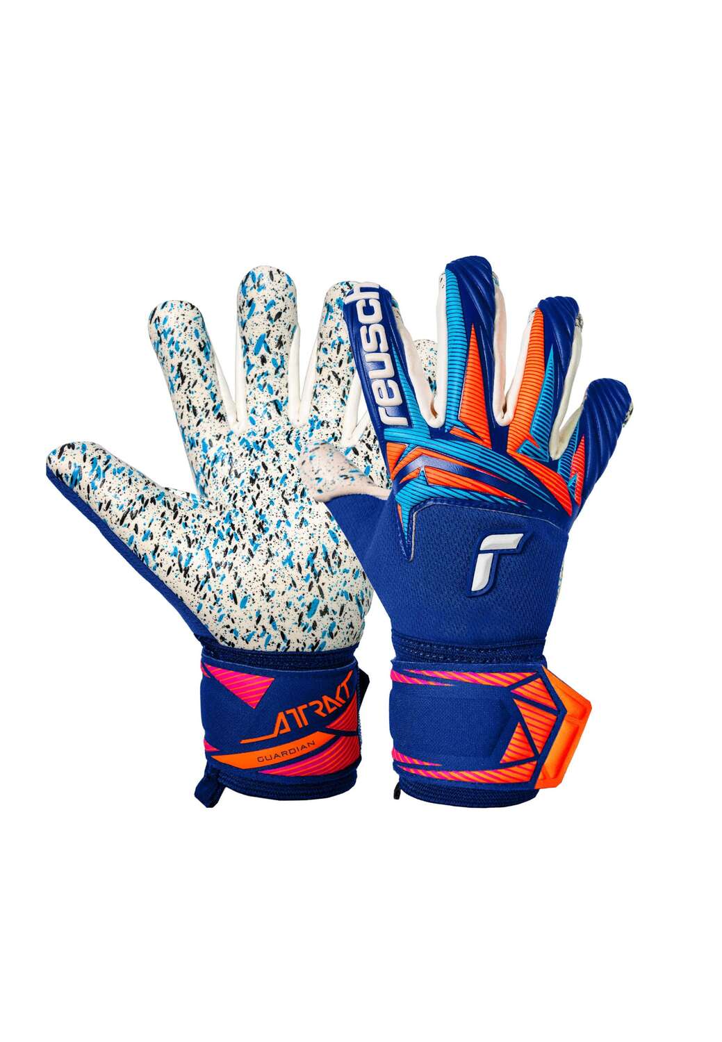 

REUSCH Атлетические перчатки 'Attrakt Fusion Guardian Junior' в синем цвете