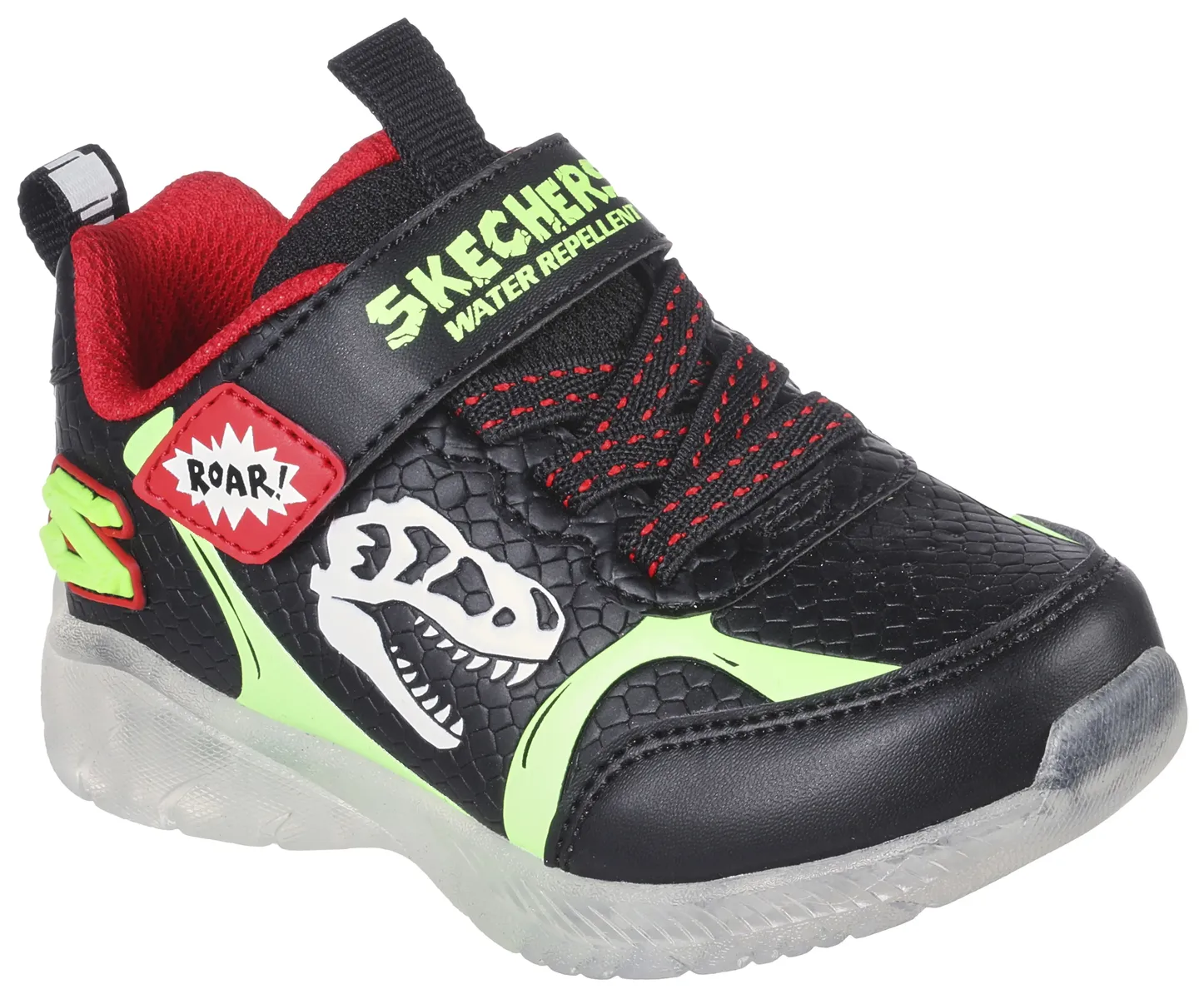 

Детские кроссовки Skechers "ILLUMI-BRIGHTS", с функцией мигания, повседневная обувь, полуботинки, туфли на шнуровке Skechers Kids, черный