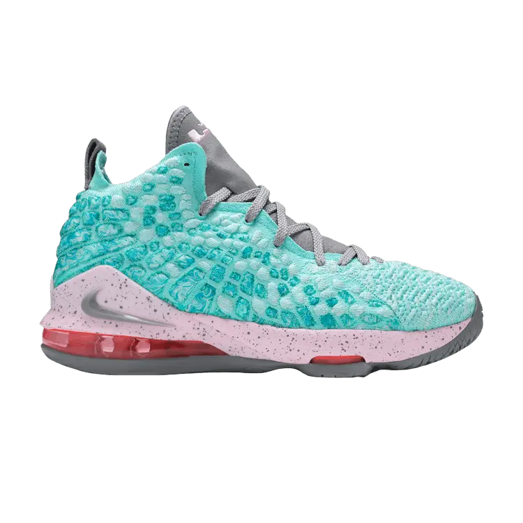 

Кроссовки Nike LeBron 17 GS 'South Beach', синий
