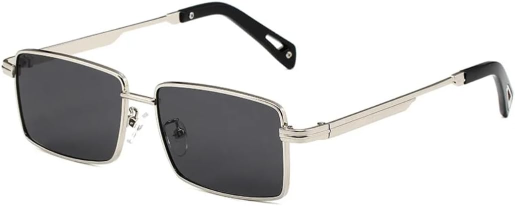 

Ретро-модные солнцезащитные очки для женщин и мужчин, металлические солнцезащитные очки, классический винтаж, защита от УФ-излучения UV400, для активного отдыха SZVVBKK, Silver Black