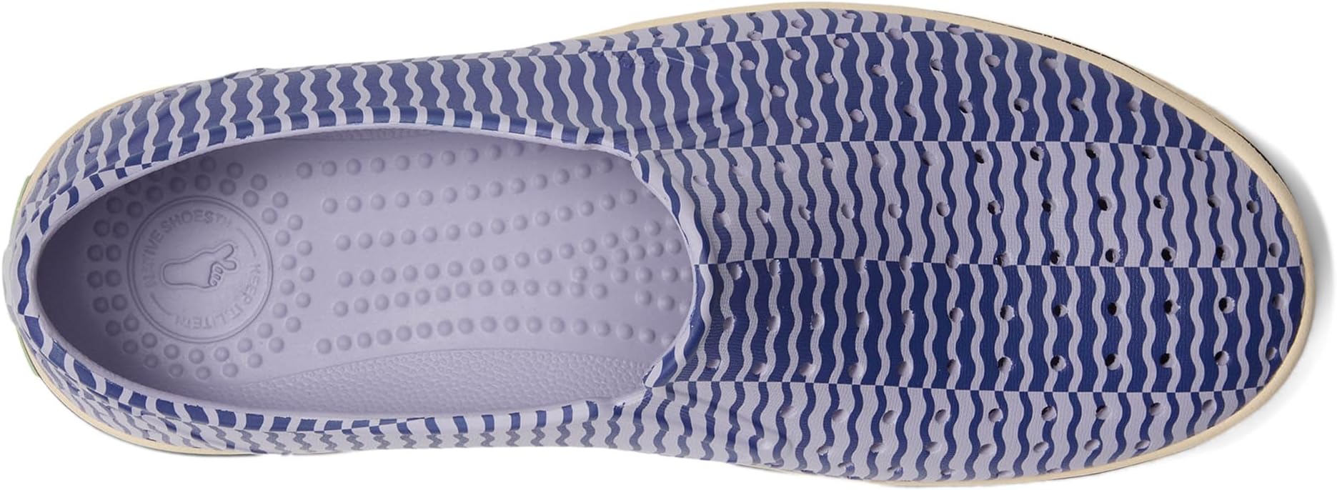 Лоферы Unisex Native Shoes Miles Bloom Wanderfoam Print, Future Purple/Bone White/Ink Wiggle Stripe — фото 2