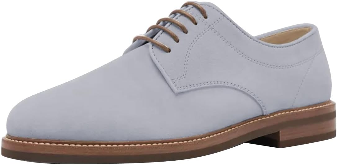 

Мужские оксфорды FSJ с закрытым носком, шнуровкой, низким каблуком, декоративной перфорацией, красивые светлые повседневные туфли, размер 4-16 US, фиолетовый